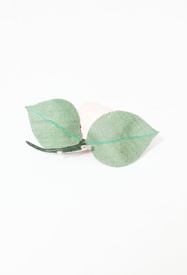 Chanel Blooming Rose & Leaf Brooch - 2 Chanel Blooming Rose & Leaf Brooch - 2