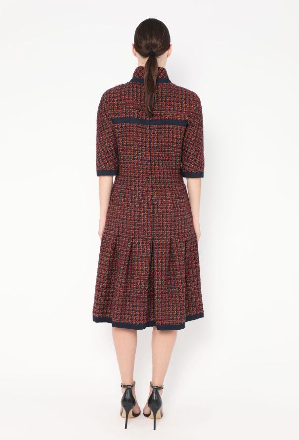 Chanel F/W 2015 Fluted Tweed Dress - 5 Chanel F/W 2015 Fluted Tweed Dress - 5