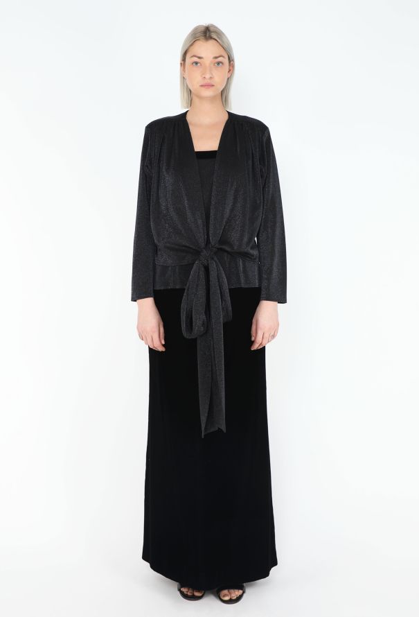 Saint Laurent '90s Iridescent Lurex Gown Ensemble - 1