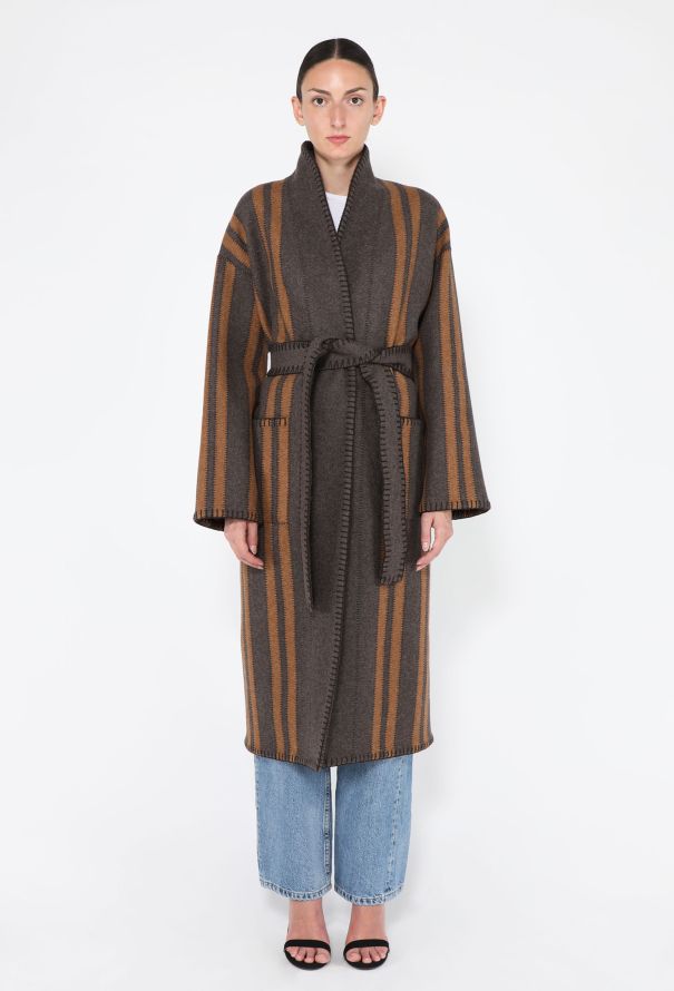 Loro Piana Cashmere Kirk Belted Coat, 2024 - 4