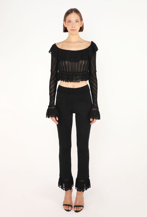 Alaïa Scallopped Ruffled Ensemble, S/S 1992 - 1