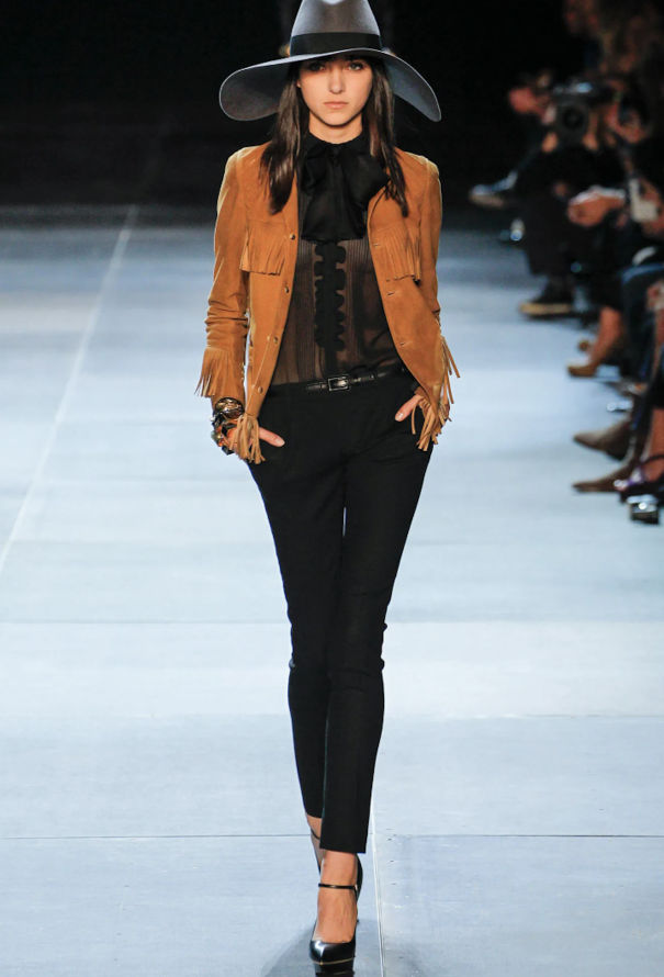 Saint laurent shop fringe jacket