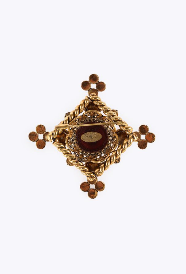 Chanel Byzantine Pendant Brooch Castellane, 1980s - 5