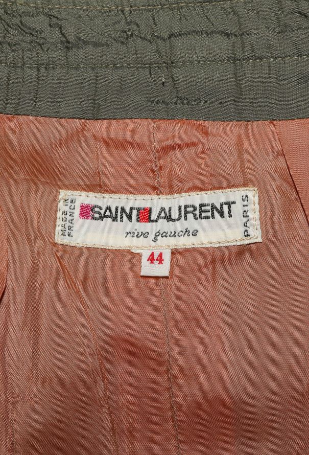 Saint Laurent Late '70s Pleated Button Skirt - 5