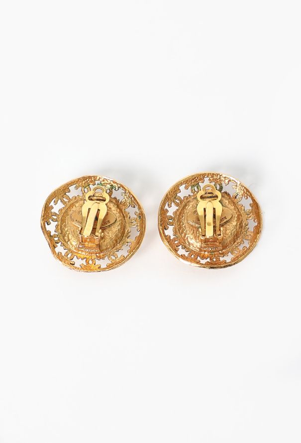 Chanel '80s Pearl 'CC' Clip Earrings Castellane - 3