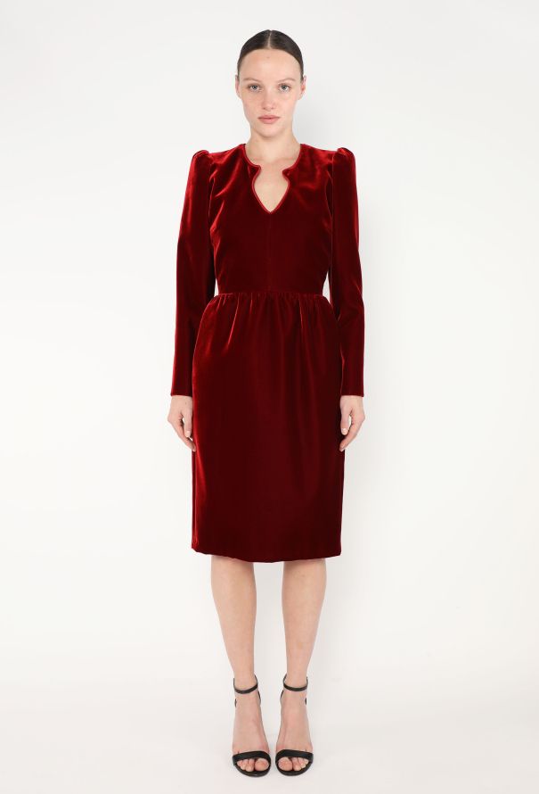 Saint laurent velvet dress new arrivals