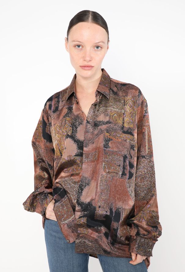 Dior Vintage Printed Silk Tunic - 1