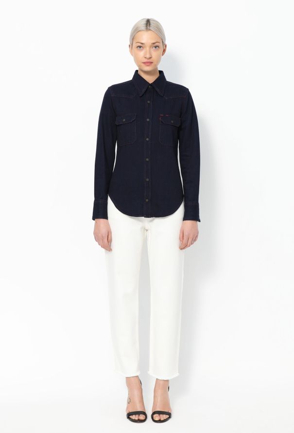 Calvin Klein F/W 2017 Denim Overshirt - Dark Blue - 4 Calvin Klein F/W 2017 Denim Overshirt - Dark Blue - 4