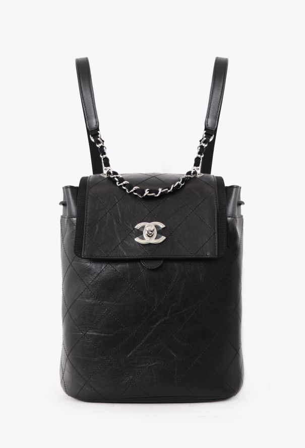 Chanel Black Classic Quilted Backpack - 1