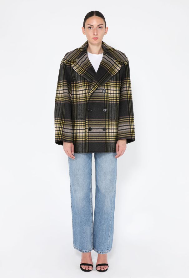 Saint Laurent Tartan-Check Double Breasted Coat, 2025 - 1