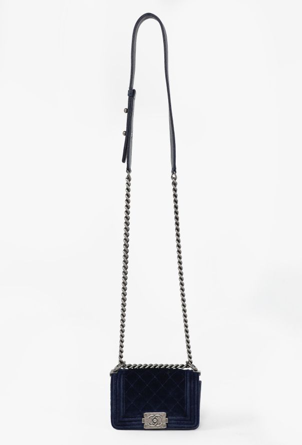 Chanel Quilted Velvet Mini Boy Bag, F/W 2012 - 1