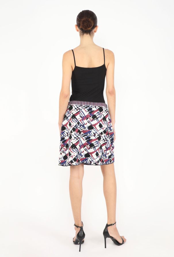 Chanel S/S 2016 Graphic A-Line Skirt - 5