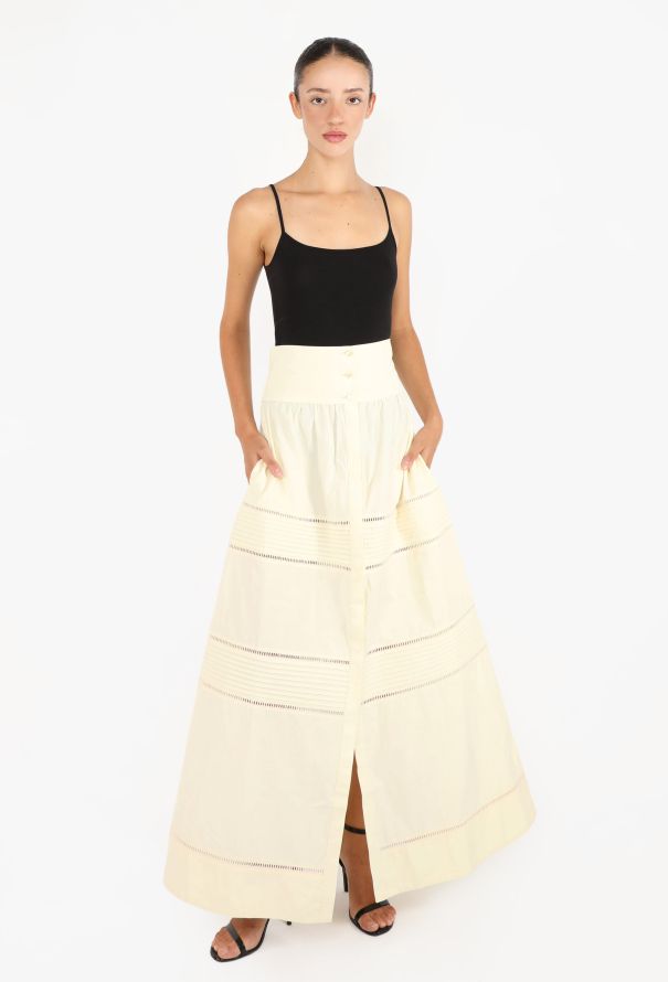 Loretta Caponi Broderie Anglaise Skirt - 2