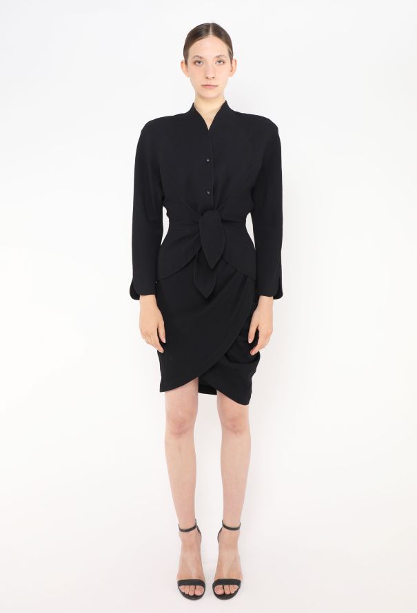 Thierry Mugler Late '80s Asymmetrical Knotted Ensemble - 3