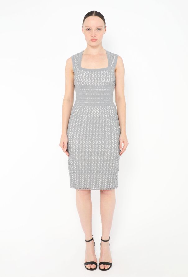 Alaïa Felted Laser-Cut Dress - 1