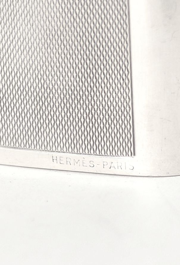 Hermès 1978 Grain de Poudre Silver Flask - 5 Hermès 1978 Grain de Poudre Silver Flask - 5
