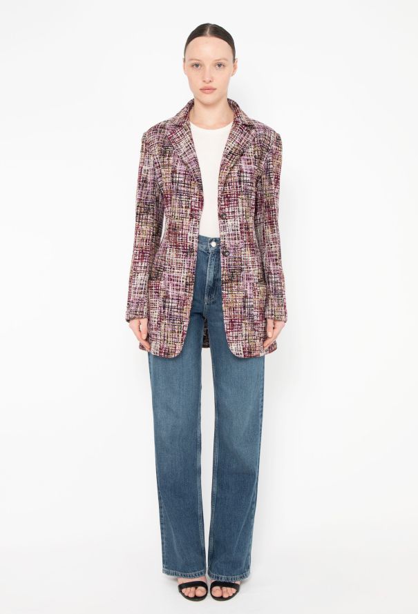 Chanel RARE S/S 1998 Tweed Bodycon Jacket - 4 Chanel RARE S/S 1998 Tweed Bodycon Jacket - 4