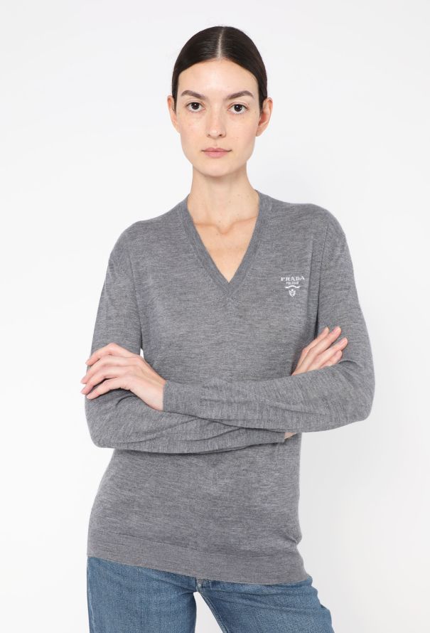 Prada 2022 Cashmere Emblem Pullover - 1