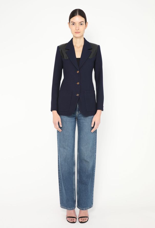 Louis Vuitton 2023 Twill Monogram-Lined Blazer - 3 Louis Vuitton 2023 Twill Monogram-Lined Blazer - 3
