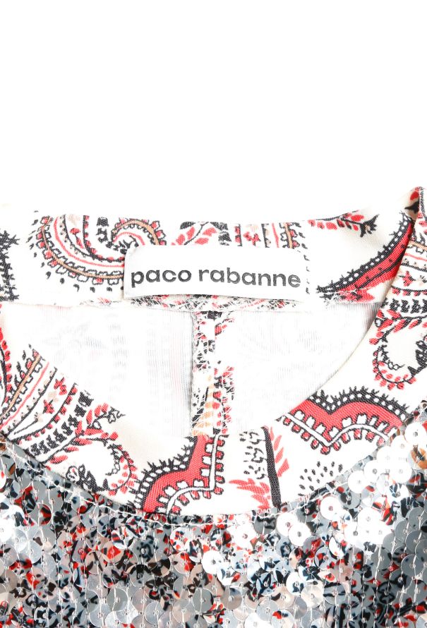 Paco Rabanne S/S 2018 Paisley Sequin Top - 5
