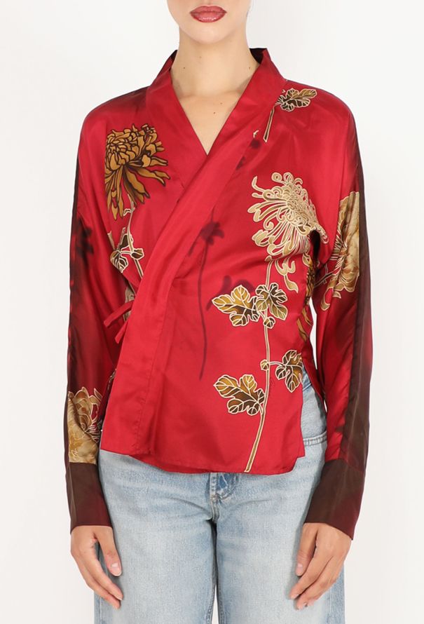 Gucci Graphic Print Silk Top, S/S 2001 - 3