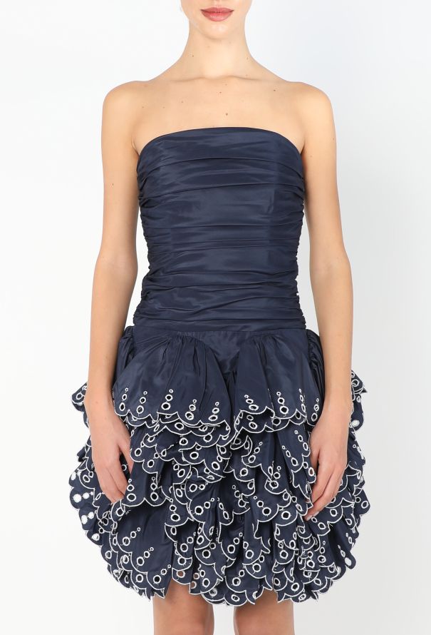 Angelo Tarlazzi Ruffled Taffeta Dress - 4 Angelo Tarlazzi Ruffled Taffeta Dress - 4
