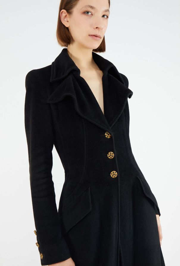 Chanel COLLECTOR F/W 1996 Gripoix Notched Coat - 3