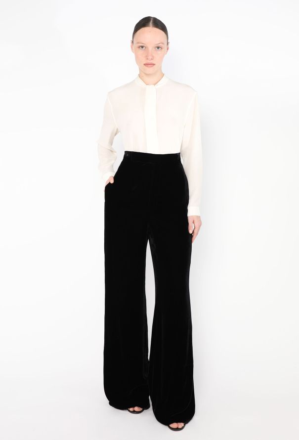 Céline Pre-Fall 2016 Velvet Trousers - 1