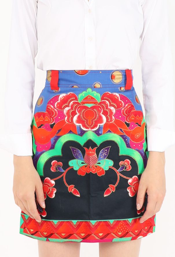 Gianni Versace Mandala Printed Mini Skirt, 1990 - 4