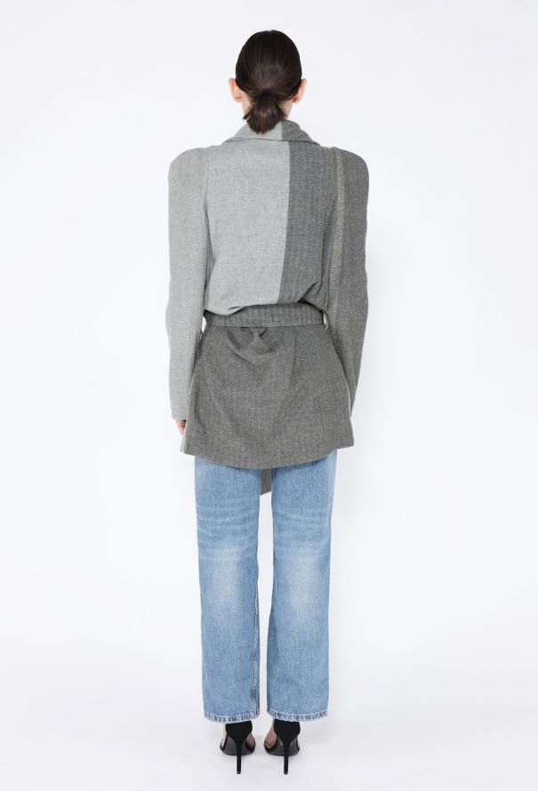 Vivienne Westwood Deconstructed Wool Wrap Jacket - 5