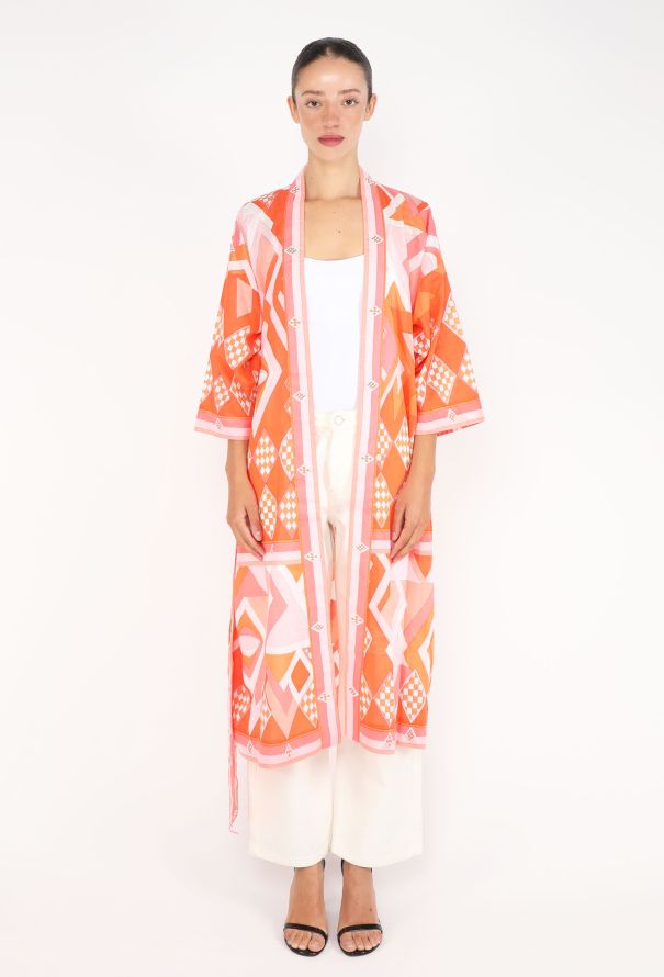 Emilio Pucci Belted Cotton Sarong, 1970s - 2