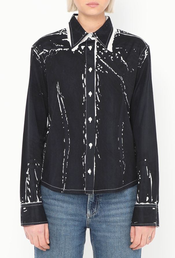 Prada F/W 2005 Printed Cotton Shirt - 1