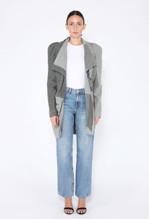 Vivienne Westwood Deconstructed Wool Wrap Jacket - 4