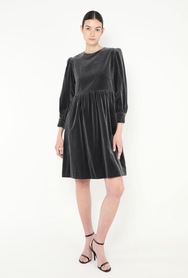 Saint Laurent '70s Velvet Babydoll Dress - 3