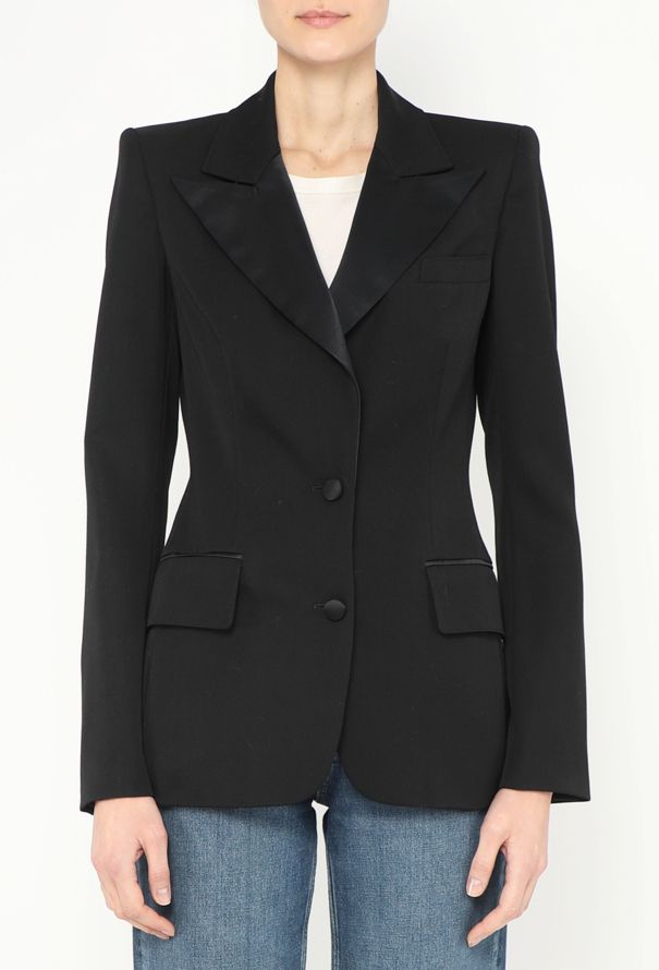 Saint Laurent Tom Ford S/S 2004 Classic Smoking Blazer - 1