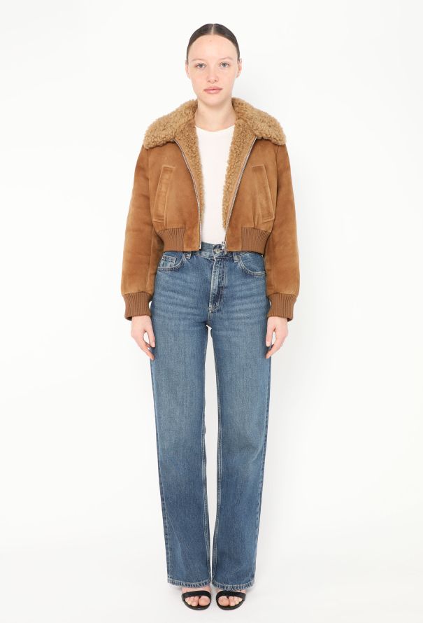 ジャケット MiuMiu | RUNWAY Suede jacket MPV887_1421_F0401_S_OOO Cinnamon Suede Jacket | Miu Miu