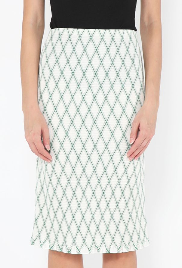 Prada Diamond Smocked Midi Skirt, 2024 - 3