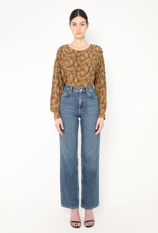 Chloé '80s Paisley Print Silk Blouse - 2 Chloé '80s Paisley Print Silk Blouse - 2