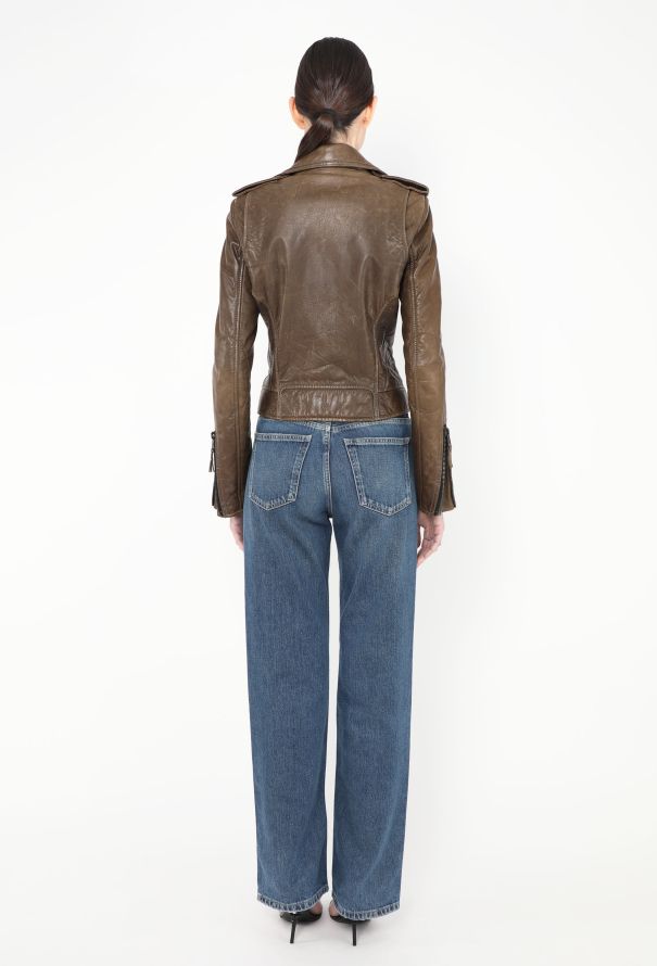 Balenciaga Lambskin Biker Jacket - 6