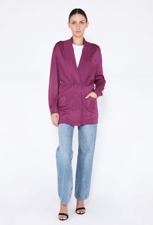 Alaïa S/S 1986 Double-Breasted Knit Cardigan - 1