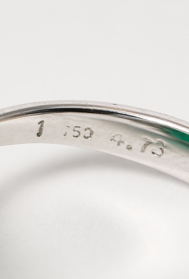 Vintage Fine Jewelry Stunning White Gold, 4.73 Carats Emerald & Diamond Ring - 7 Vintage Fine Jewelry Stunning White Gold, 4.73 Carats Emerald & Diamond Ring - 7