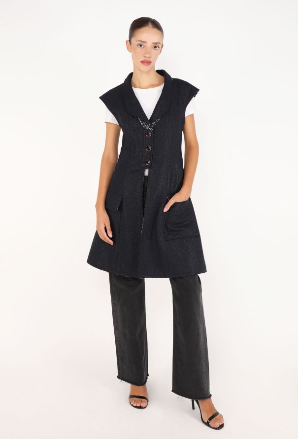 Chanel Tweed-Lined Iridescent Vest, F/W 2012 - 4