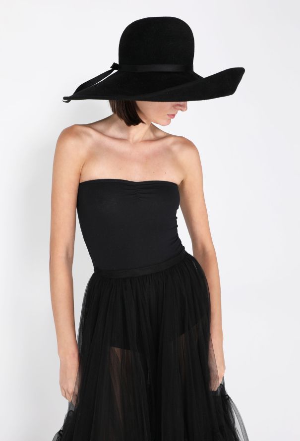 Chanel Wide Brim Felt Hat, Pre-Fall 2021 - 1