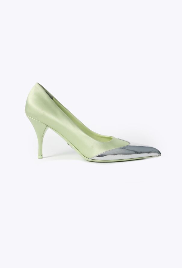 Prada S/S 2025 Metallic Cap Pumps - 1