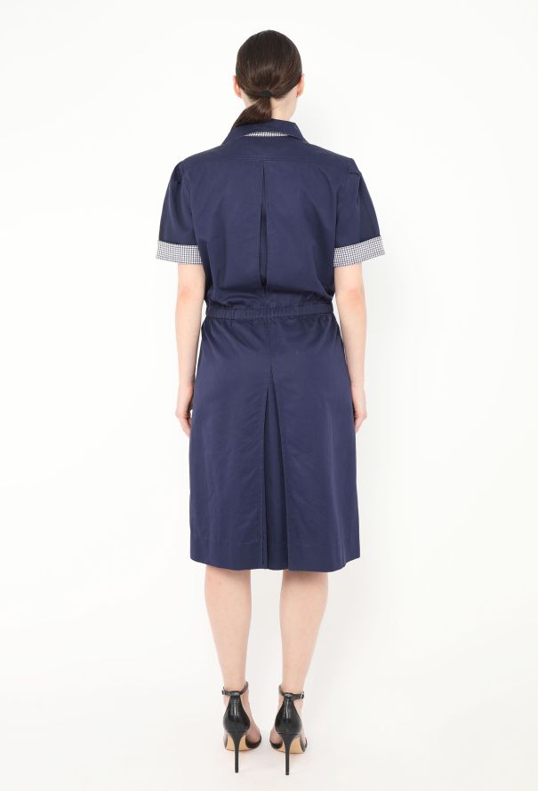 Céline '70s Belted Poplin Gingham Dress - 5 Céline '70s Belted Poplin Gingham Dress - 5