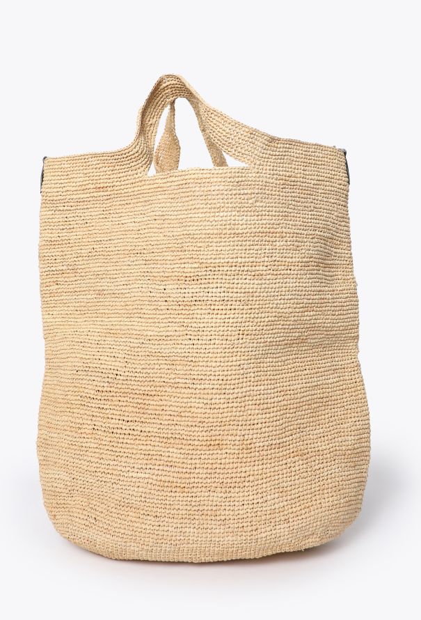 Loewe Paula's Ibiza Slit Raffia Tote Bag - 6