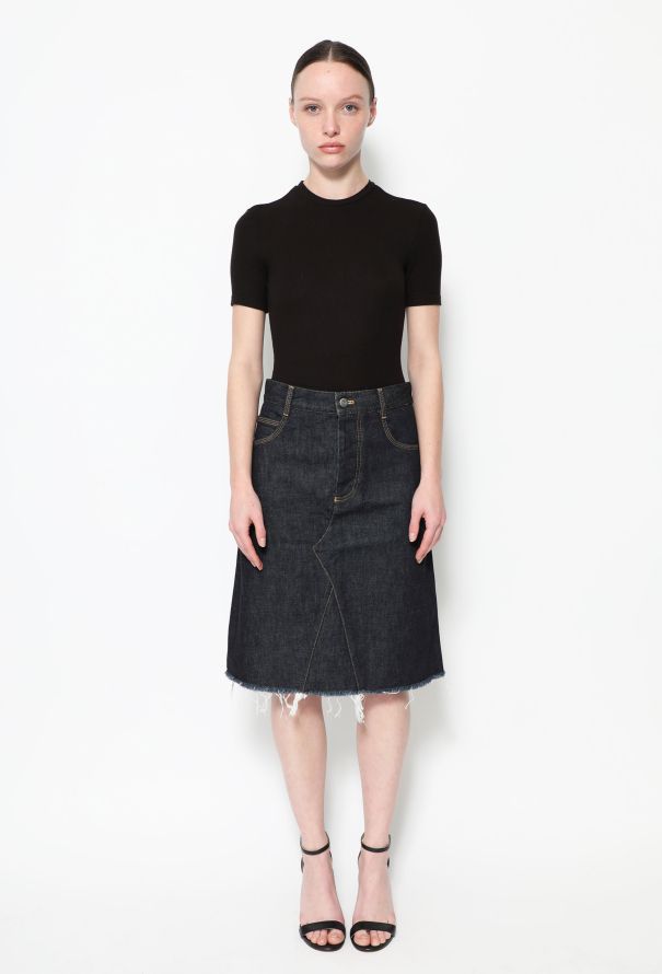 High Waist Side Split A-Line Denim Jeans Skirts | A line denim skirt, Skirt  outfits aesthetic, Long denim skirt outfit