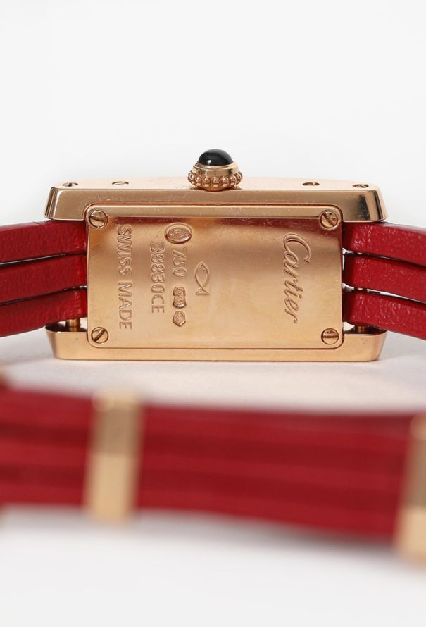 Cartier 18k Rose Gold Tank Mini Allongée Watch - 6