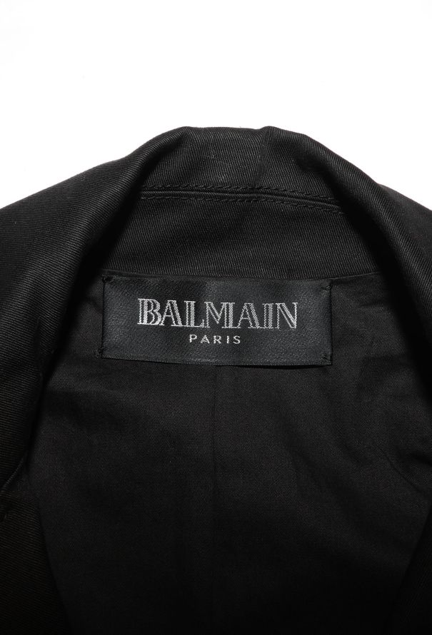 Balmain Classic Coat Of Arms Peacoat - 8