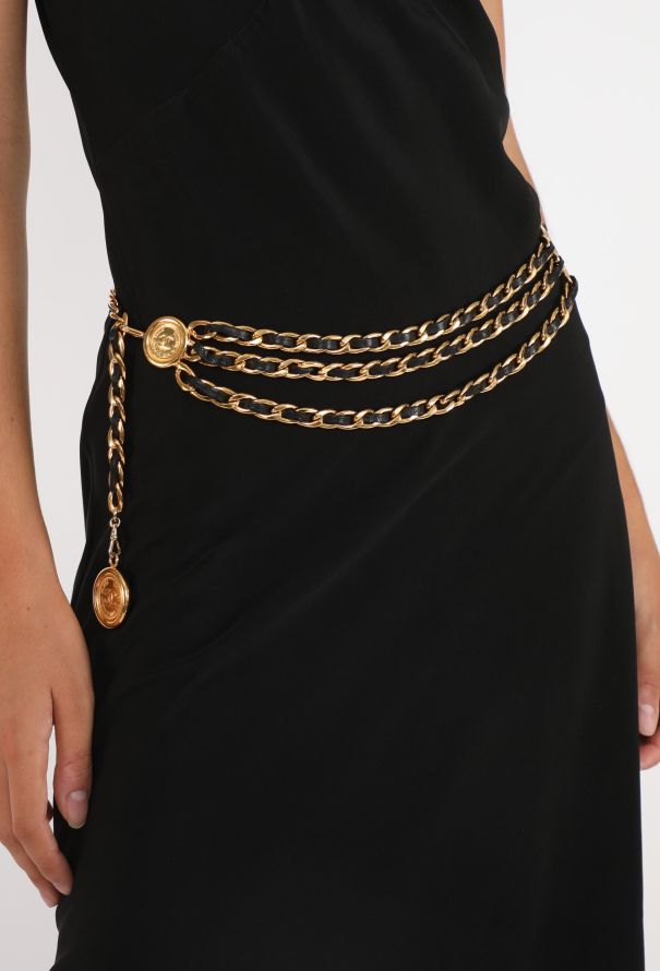 Chanel Triple Chainlink Medallion Belt, F/W 1989 - 3